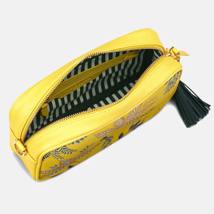 Sara Miller London Sara Miller Botanic Yellow Camera Crossbody Bag