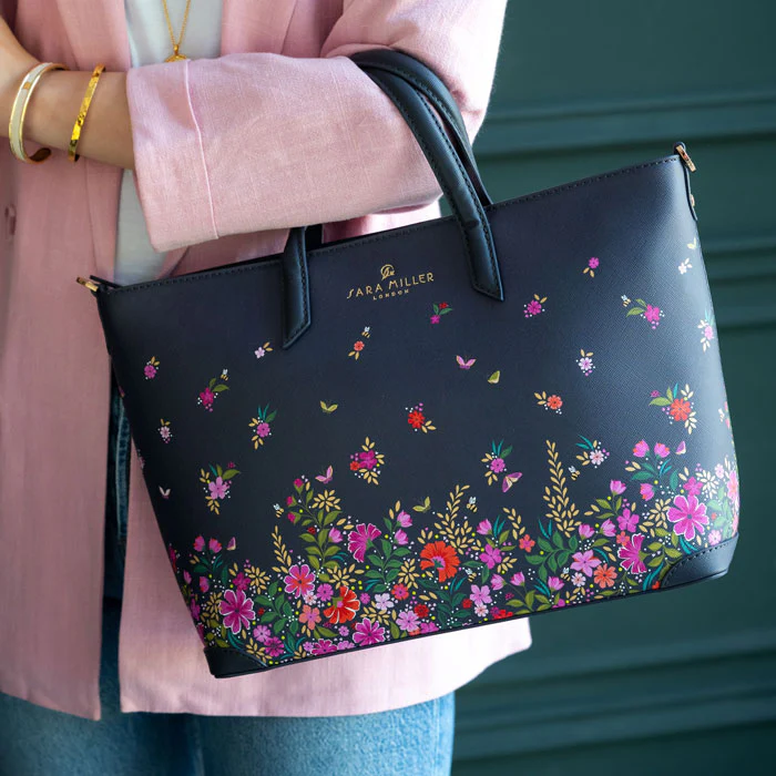 Sara Miller Ditsy Floral Medium Tote Bag