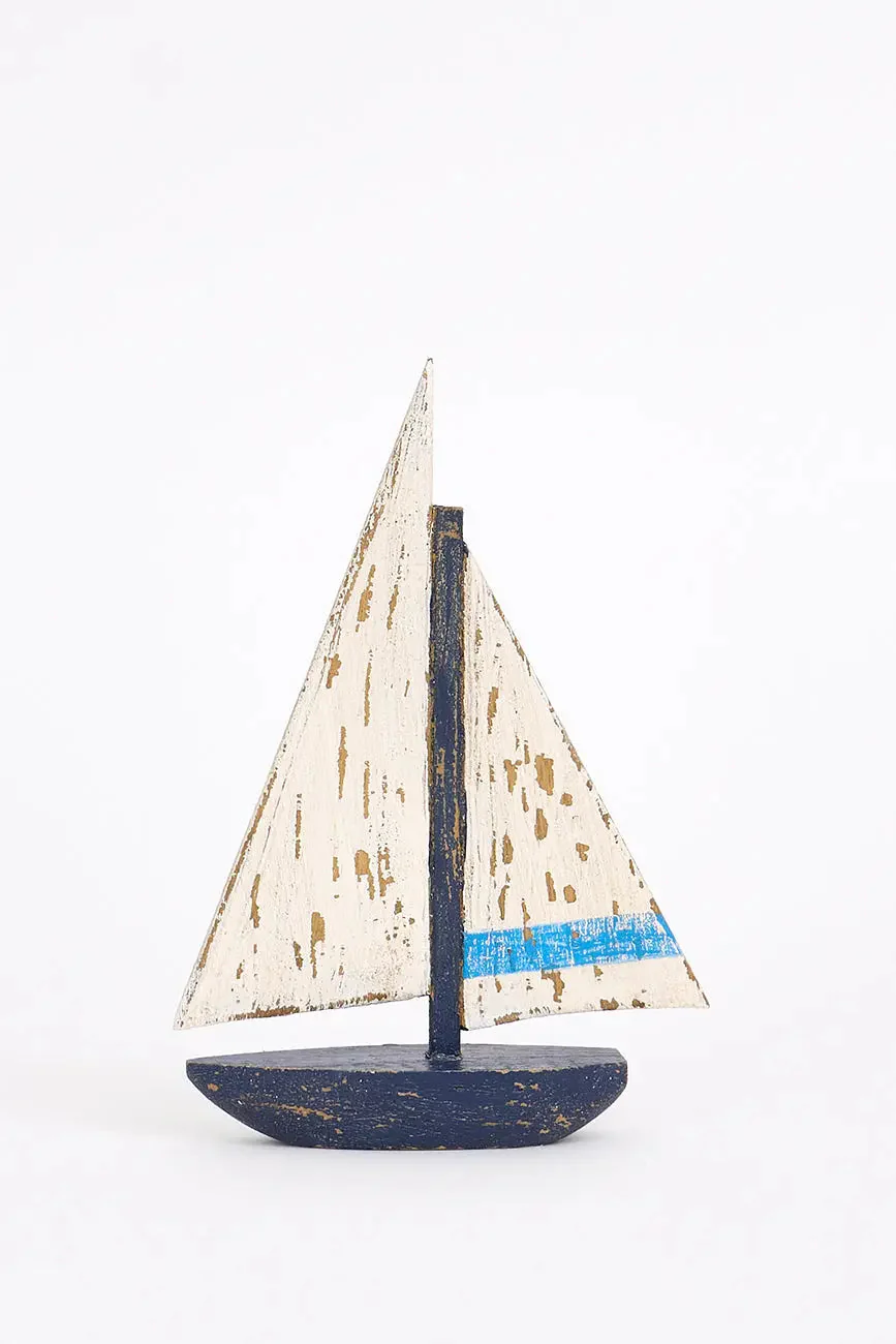 Batela Batela Small Aged Wooden Sailboat 91