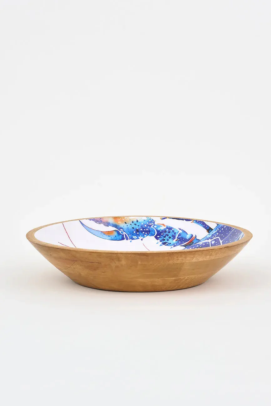 Batela Medium Enamel Wooden Lobster Bowl 35cm