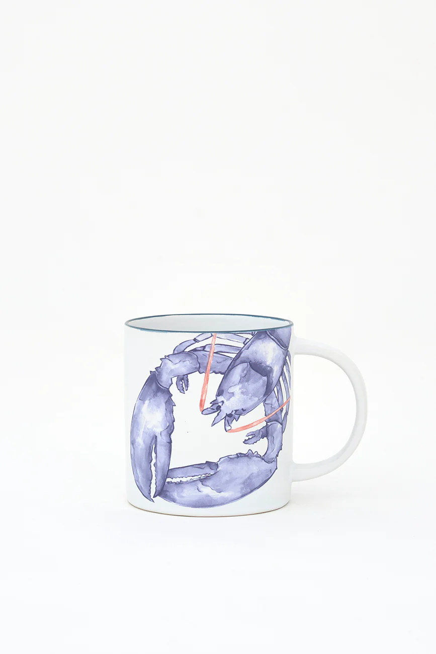 Batela Stoneware Mug With Lobster Motif