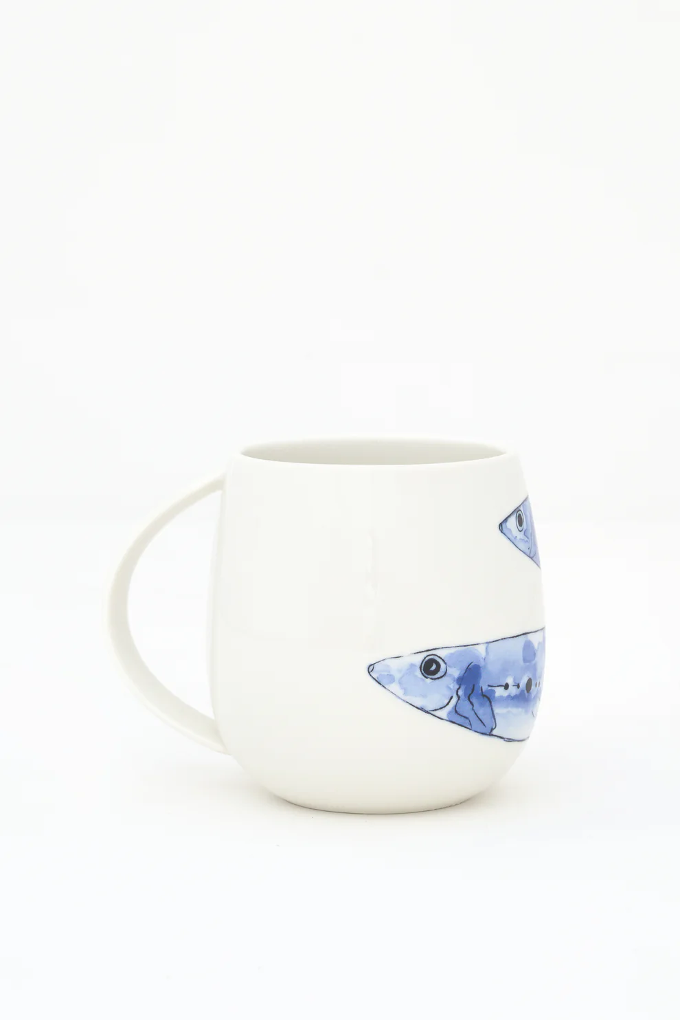 Batela Mug With Painted Blue Fish