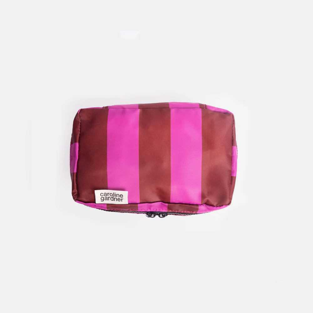 Caroline Gardner Caroline Gardner Mono Looped Hearts/Stripes Set of 3 Small Packing Cubes