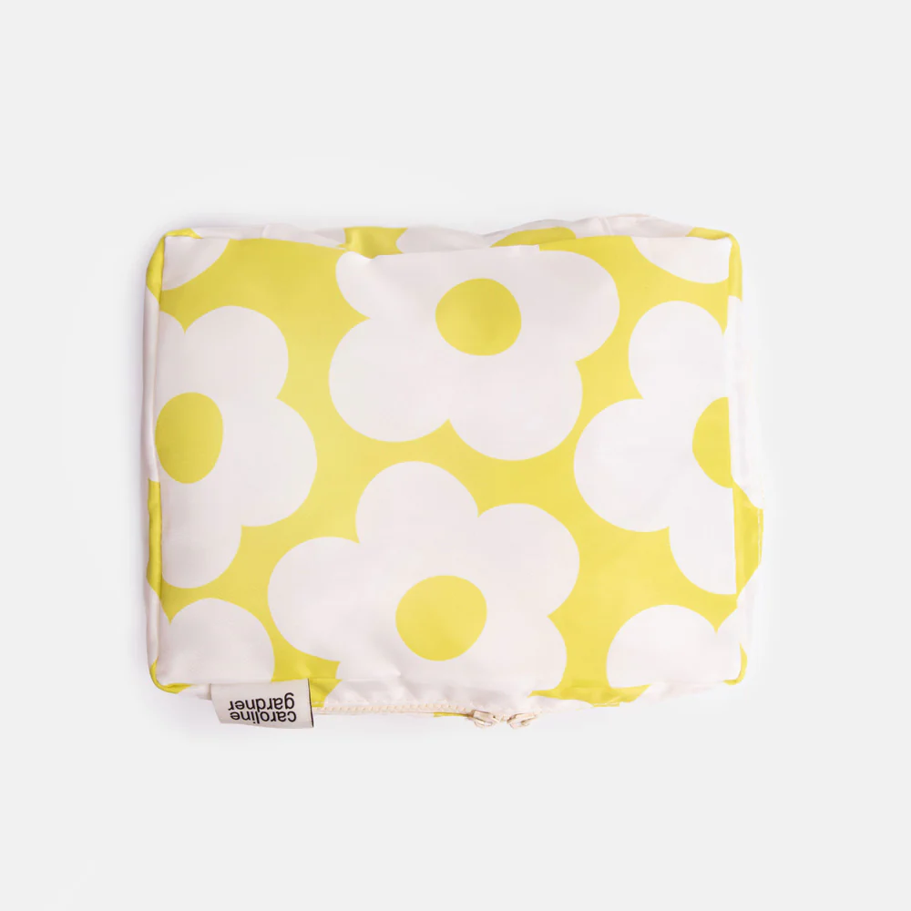 Caroline Gardner Mono Spot/Flower Set of 3 Packing Cubes