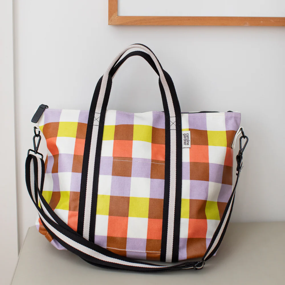 Caroline Gardner Caroline Gardner Multi Check Weekend Bag