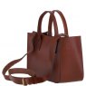 Ashwood Leather Small Structured Tote Bag with Detachable Strap and Pouch - Black S01