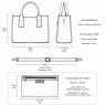 Ashwood Leather Small Structured Tote Bag with Detachable Strap and Pouch - Black S01