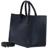 Ashwood Leather Large Structured Tote Bag with Detachable Strap and Pouch - Black S03