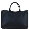 Ashwood Leather Large Structured Tote Bag with Detachable Strap and Pouch - Black S03