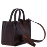 Ashwood Leather Small Structured Tote Bag with Detachable Strap and Pouch - Brandy S01