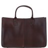 Ashwood Leather Large Structured Tote Bag with Detachable Strap and Pouch - Brandy S-03