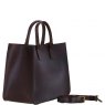 Ashwood Leather Large Structured Tote Bag with Detachable Strap and Pouch - Brandy S-03