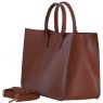 Ashwood Leather Large Structured Tote Bag with Detachable Strap and Pouch - Tan S03