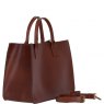 Ashwood Leather Large Structured Tote Bag with Detachable Strap and Pouch - Tan S03