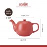La Cafetière Classic Ceramic Teapot - Red