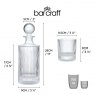 BarCraft Glass Decanter & Tumbler Set