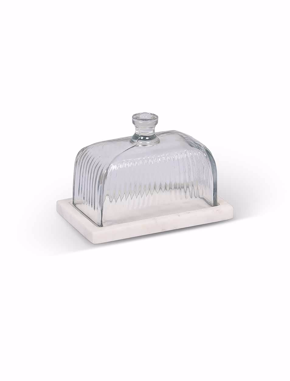 Garden Trading Brompton Butter Dish - White Marble