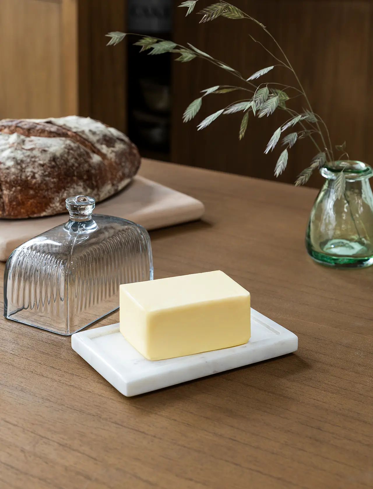 Garden Trading Garden Trading Brompton Butter Dish - White Marble