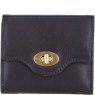 Ashwood Leather Twist Lock Small Purse - Brown L30