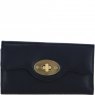 Ashwood Leather Twist Lock Large Purse - Black L31