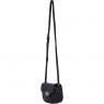Ashwood Leather Twist Lock Small Saddle Bag - Black L32