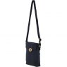 Ashwood Leather Twist Lock Croosbody Bag with Zip Top Closure - Black L33