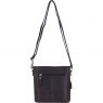 Ashwood Leather Twist Lock Crossbody Bag with Zip Top Closure - Brown L33