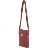 Ashwood Leather Twist Lock Crossbody Bag with Zip Top Closure - Tan L33