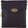 Ashwood Leather Twist Lock Crossbody Bag - Brown L34