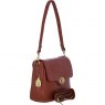 Ashwood Leather Twist Lock Flap Over Crossbody x Shoulder Bag - Tan L35