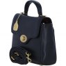 Ashwood Leather Twist Lock Handle Bag with Detachable Strap - Black L36