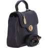 Ashwood Leather Twist Lock Handle Bag with Detachable Strap - Brown L36