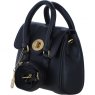 Ashwood Leather Twist Lock Small Shoulder Handbag - Black L37