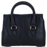 Ashwood Leather Twist Lock Small Shoulder Handbag - Black L37