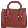 Ashwood Leather Twist Lock Small Shoulder Handbag - Tan L37