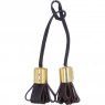 Ashwood Leather Bag Charm - Brown L40