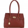 Ashwood Leather Twist Lock Large Shoulder Handbag - Tan L39