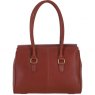 Ashwood Leather Twist Lock Large Shoulder Handbag - Tan L39