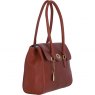Ashwood Leather Twist Lock Large Shoulder Handbag - Tan L39