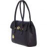 Ashwood Leather Twist Lock Large Shoulder Handbag - Brown L39