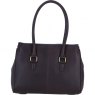 Ashwood Leather Twist Lock Large Shoulder Handbag - Brown L39