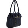 Ashwood Leather Twist Lock Large Shoulder Handbag - Black L39