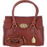 Ashwood Leather Twist Lock Medium Shoulder Handbag - Tan L38