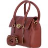 Ashwood Leather Twist Lock Medium Shoulder Handbag - Tan L38