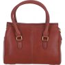 Ashwood Leather Twist Lock Medium Shoulder Handbag - Tan L38