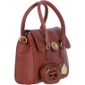 Ashwood Leather Twist Lock Medium Shoulder Handbag - Tan L38