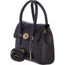 Ashwood Leather Twist Lock Medium Shoulder Handbag - Brown L38