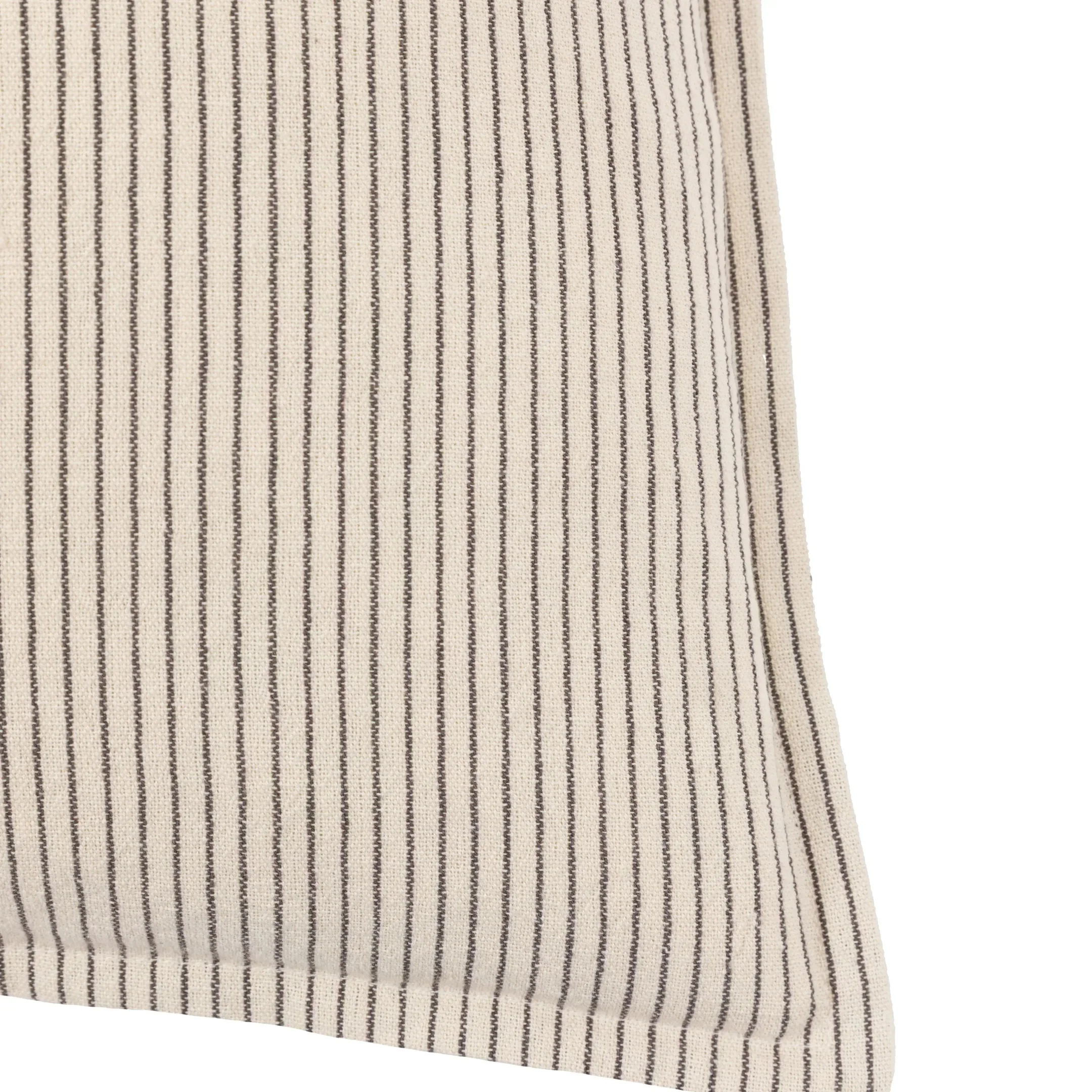 Fairford Woven Stripe Cushion Cream 45x45cm