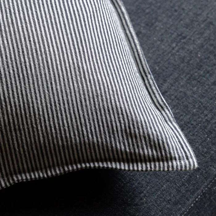 Windsor Woven Stripe Cushion Ink 45x45cm