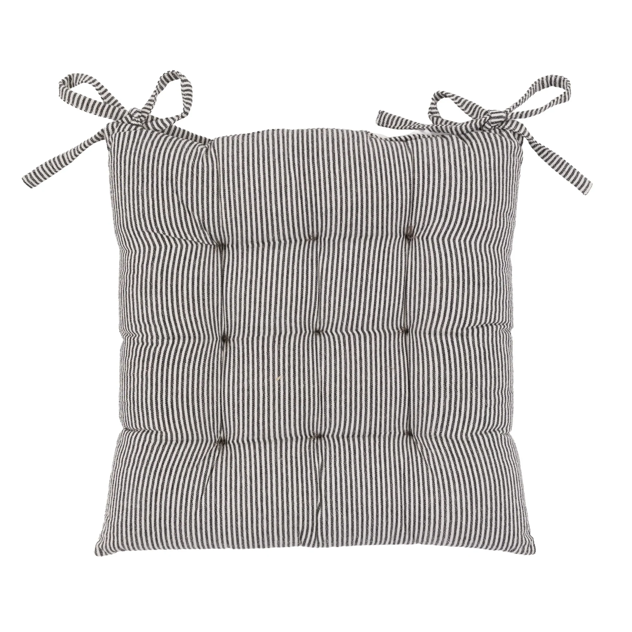 Windsor Woven Stripe Seatpad Ink Blue 40x40cm